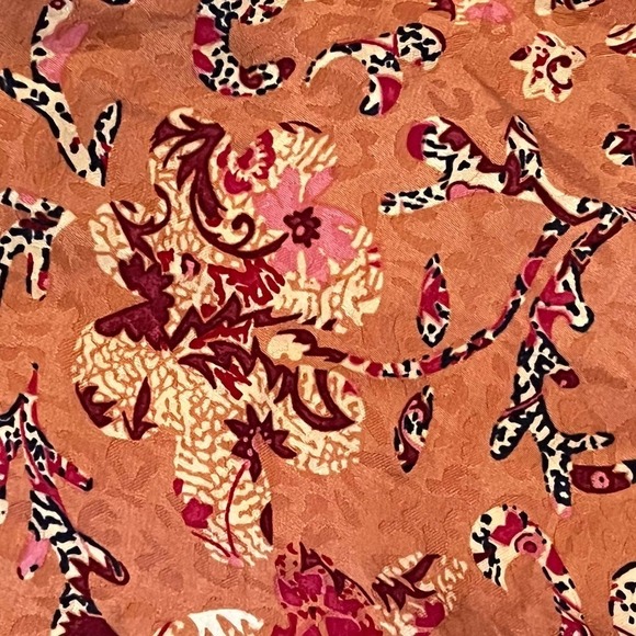 ISABEL ETOILE MARANT BAIKAL FLORAL JACQUARD WRAP DRESS PINK NWT WOMEN'S SIZE 34 - Picture 13 of 16